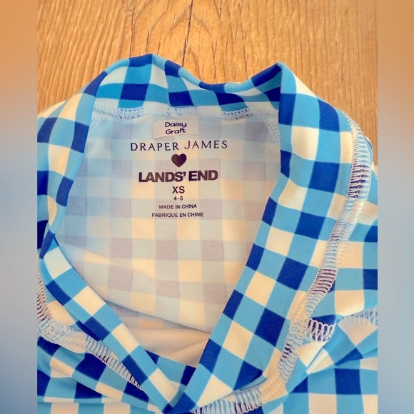 Kids Lands End Draper James Swim top size xs and swim shorts xxs - Picture 2 of 4